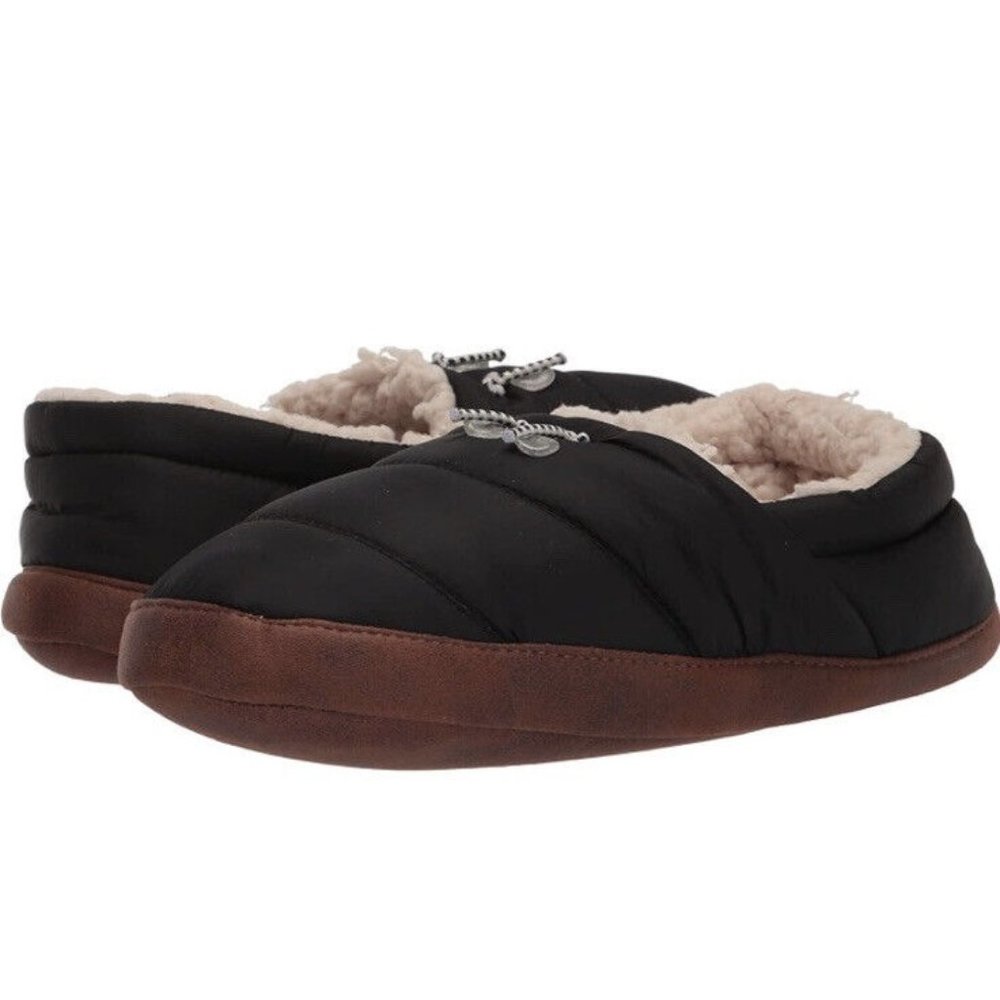 Women’s Dearfoams Cedar Sleeping Bag Slippers Neutral Combo Small 5-6 New